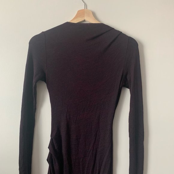Burgundy Aritzia Wilfred Free Dress, Size XS - Picture 8 of 9